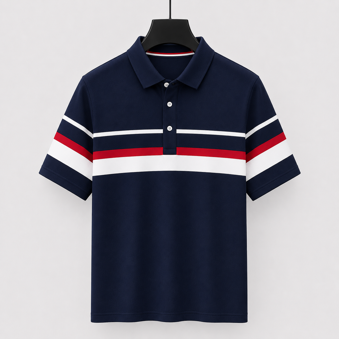 Luca Valerio Stripe Polo Shirt