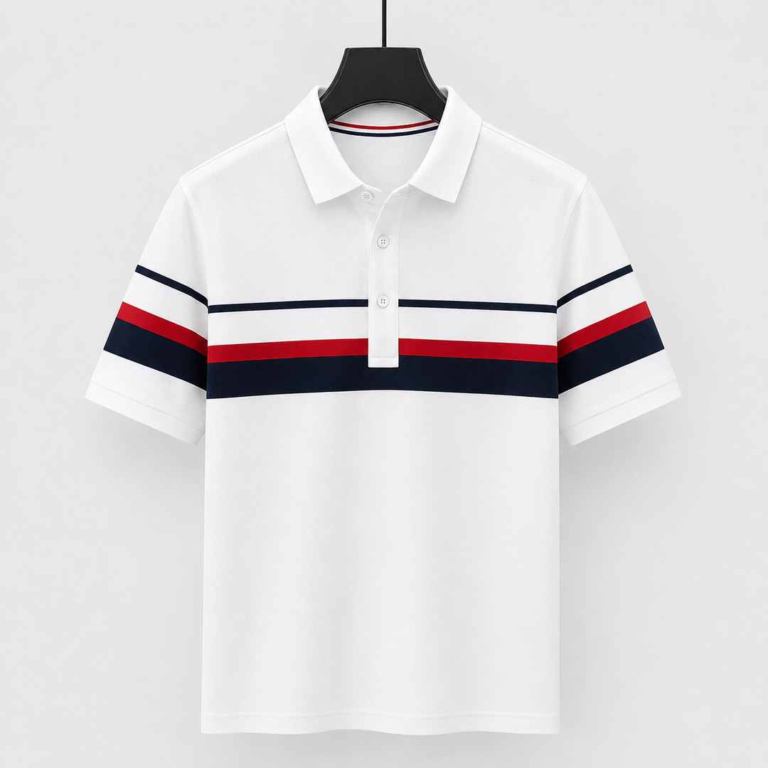 Luca Valerio Stripe Polo Shirt