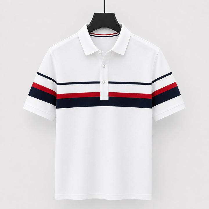 Luca Valerio Stripe Polo Shirt