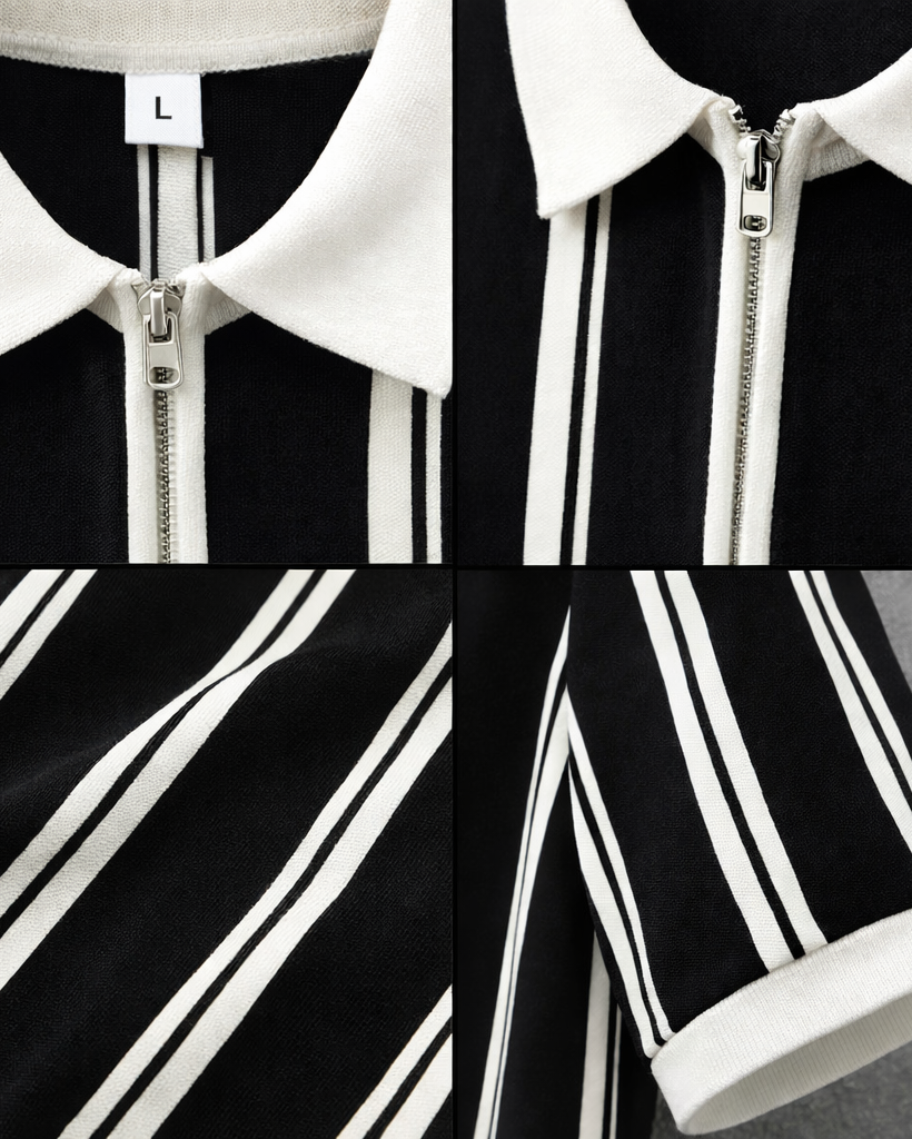 Nolan Pierce Zipper Polo