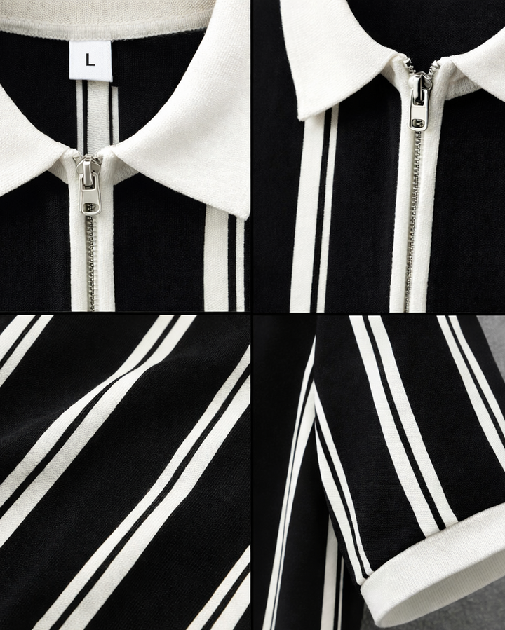 Nolan Pierce Zipper Polo