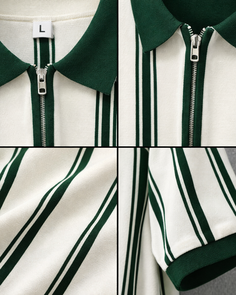Nolan Pierce Zipper Polo