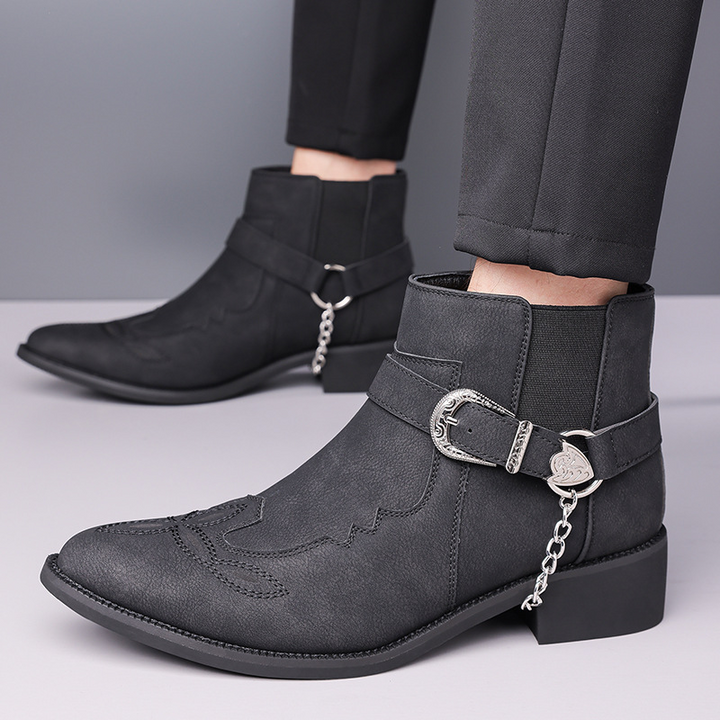Cora Shelton Suede Western Leather Cowboy Boots