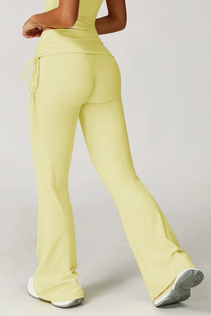 Hailey Steele - Foldover High-Waist Flare Pants - Back to School Chic