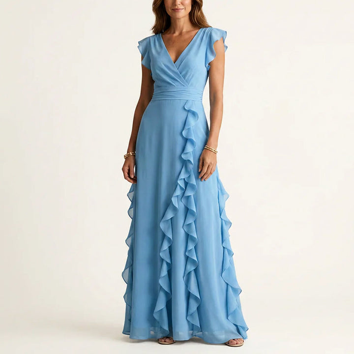 Louisa Duncastle Burgundy Wedding Guest Dress