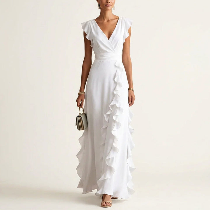 Louisa Duncastle Burgundy Wedding Guest Dress