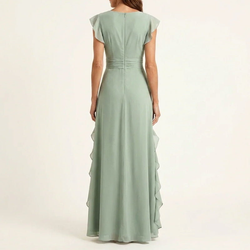 Louisa Duncastle Burgundy Wedding Guest Dress