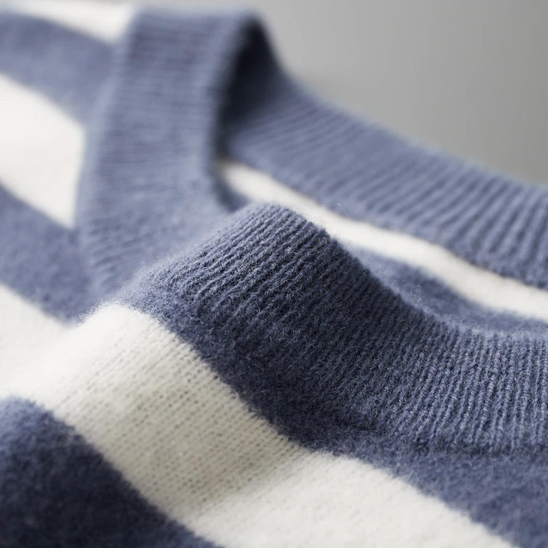 Desmond Ashgrove Rugby Stripe Sweater