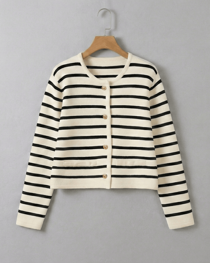 Valentina Mercer Striped Knit Sweater