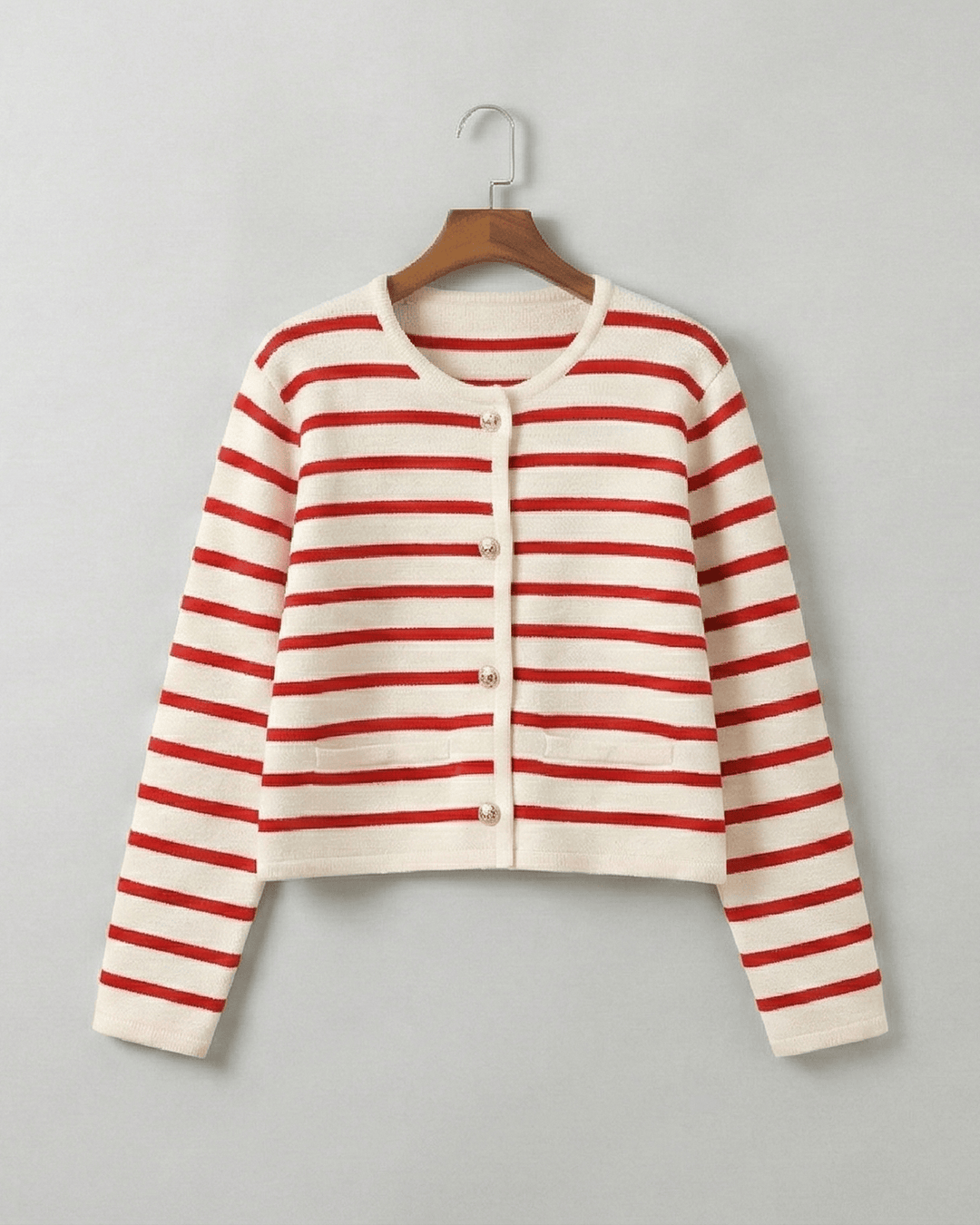 Valentina Mercer Striped Knit Sweater