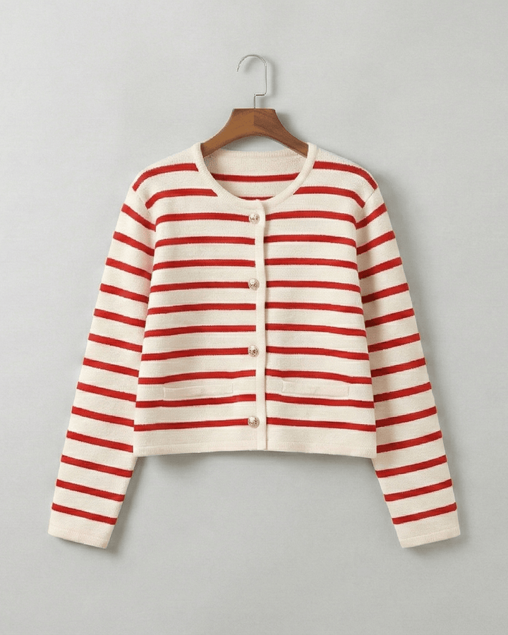 Valentina Mercer Striped Knit Sweater