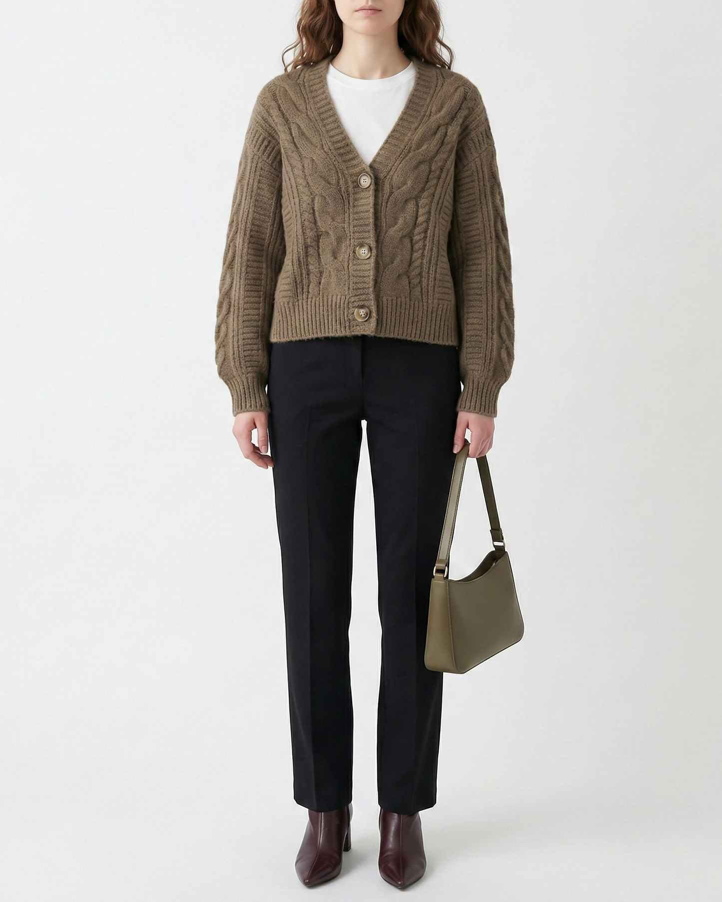Clara Wren Cropped Knit Cardigan