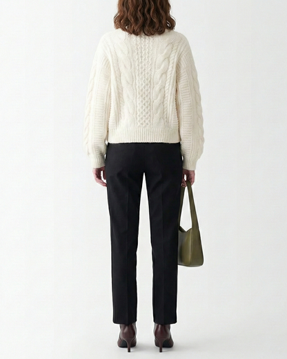 Clara Wren Cropped Knit Cardigan