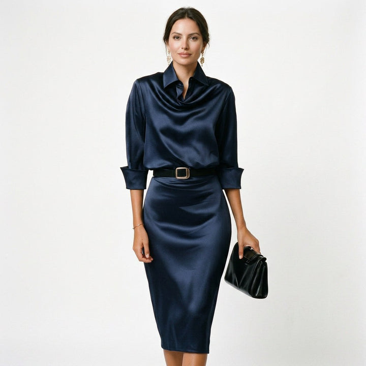 Wilhelmina Fairholme Burgundy Wedding Guest Dress