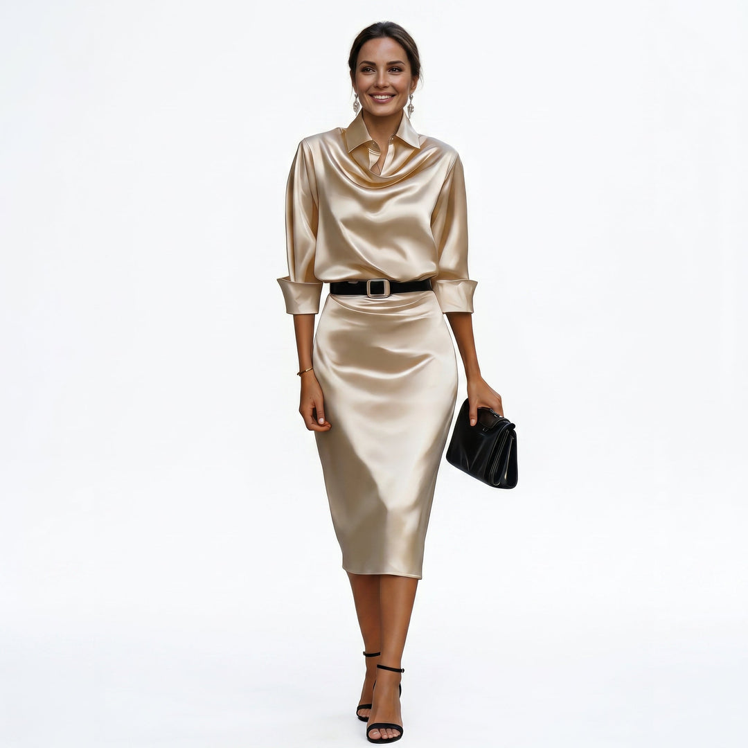 Wilhelmina Fairholme Burgundy Wedding Guest Dress