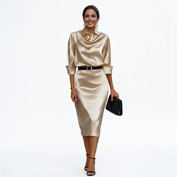 Wilhelmina Fairholme Burgundy Wedding Guest Dress