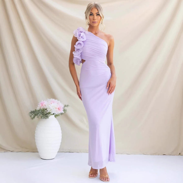 Leonie Torrington Burgundy Wedding Guest Dress