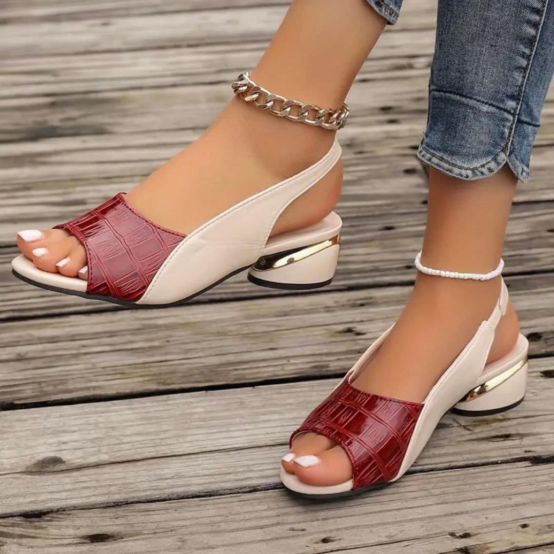 Amelia Ellis Low Heel Sandals