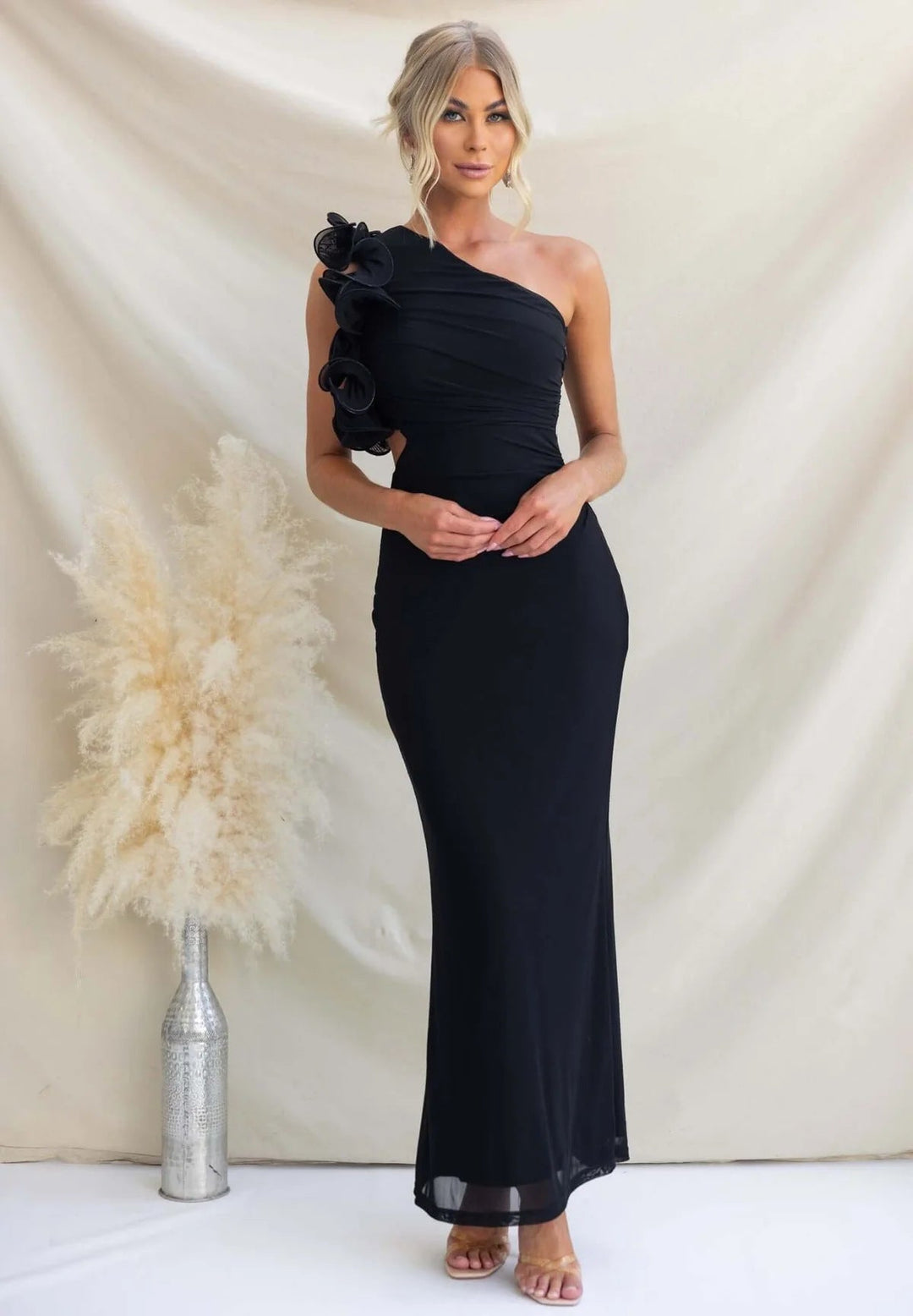 Leonie Torrington Burgundy Wedding Guest Dress