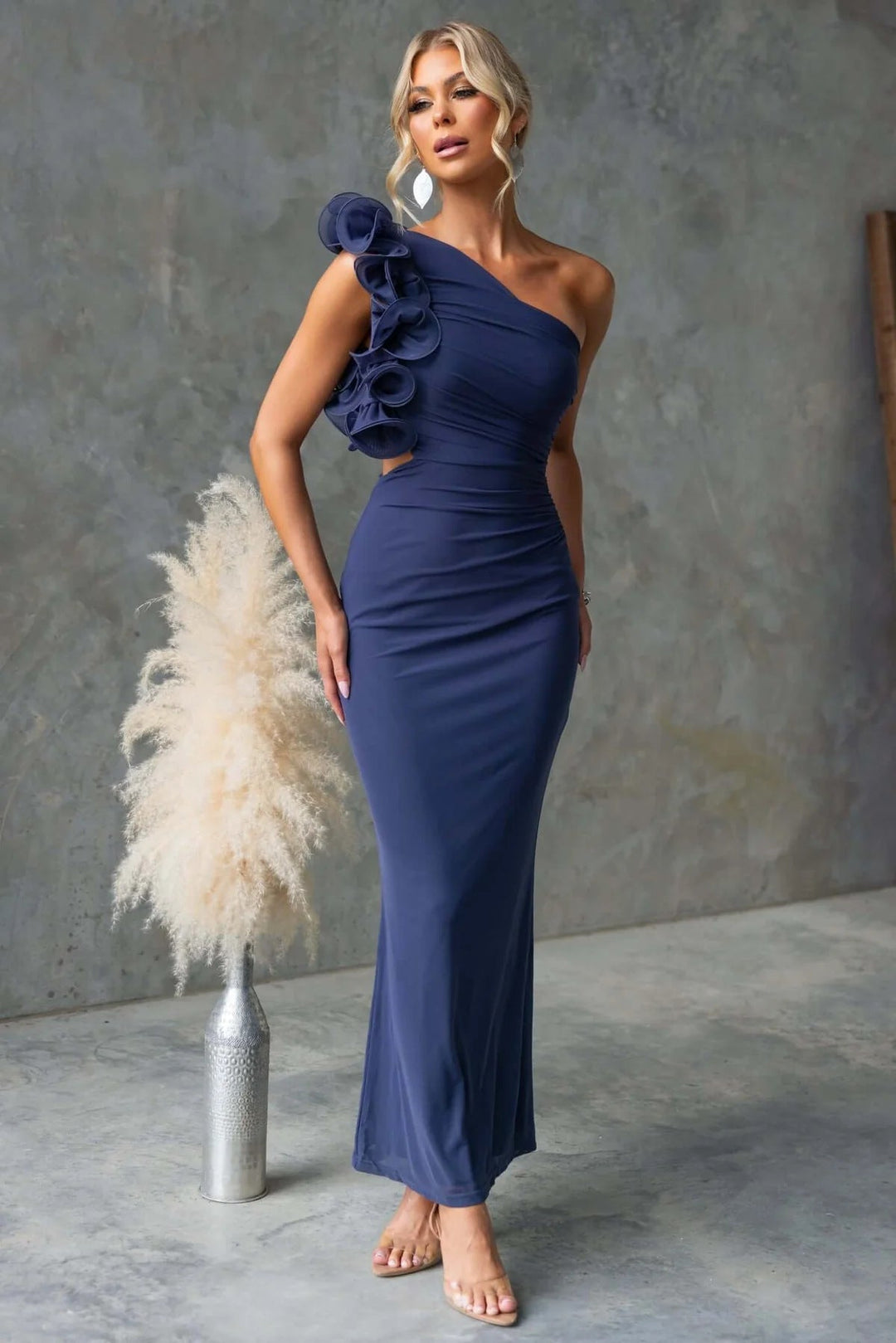 Leonie Torrington Burgundy Wedding Guest Dress