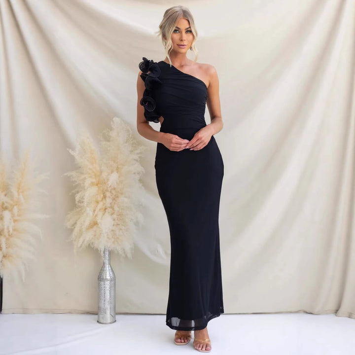 Leonie Torrington Burgundy Wedding Guest Dress
