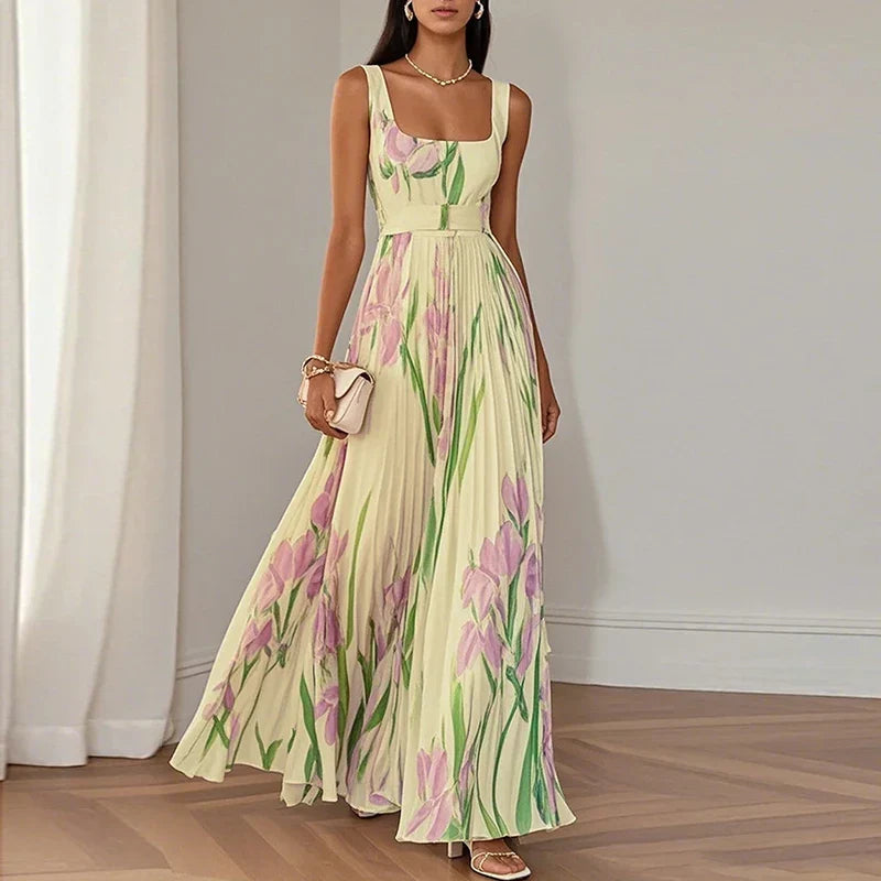 Celeste Beaumont Floral Wedding Guest Maxi Dress