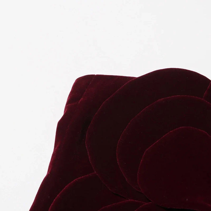 Clemence Merrivale Burgundy Wedding Guest Dress