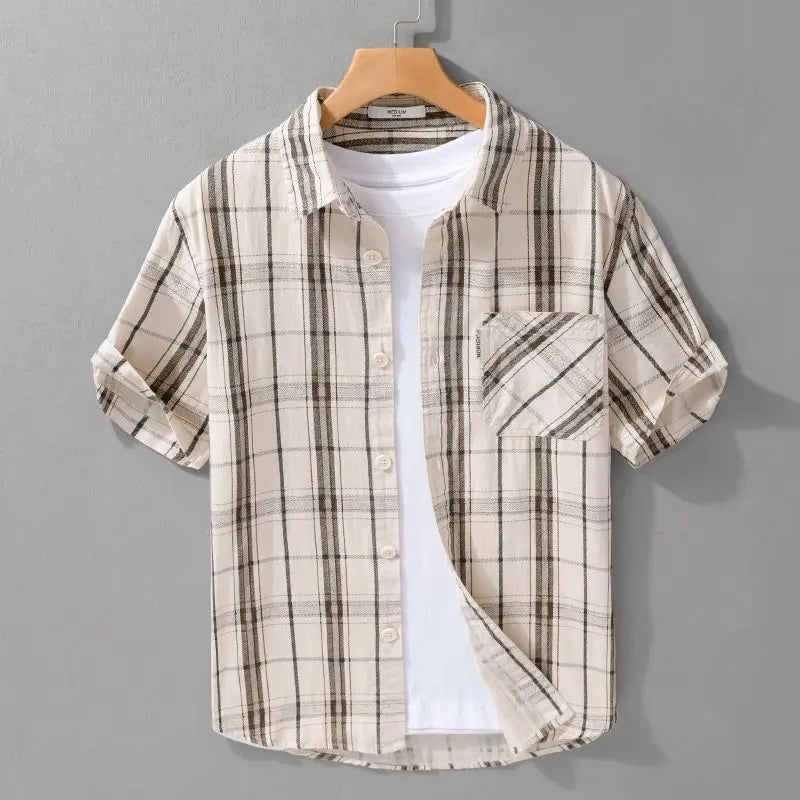 Elio Moretti Plaid Cotton Shirt