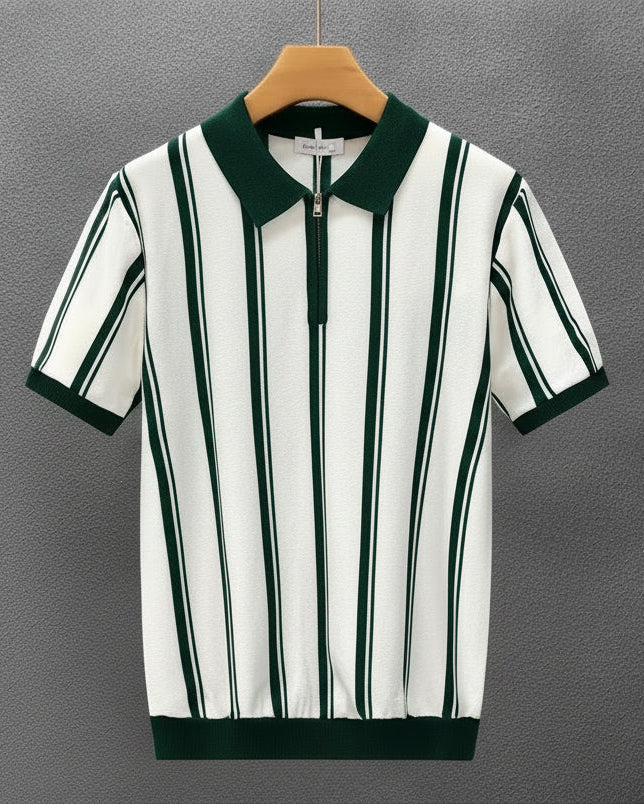 Nolan Pierce Zipper Polo