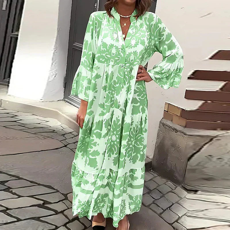 Elena Moreau Boho Maxi Dress