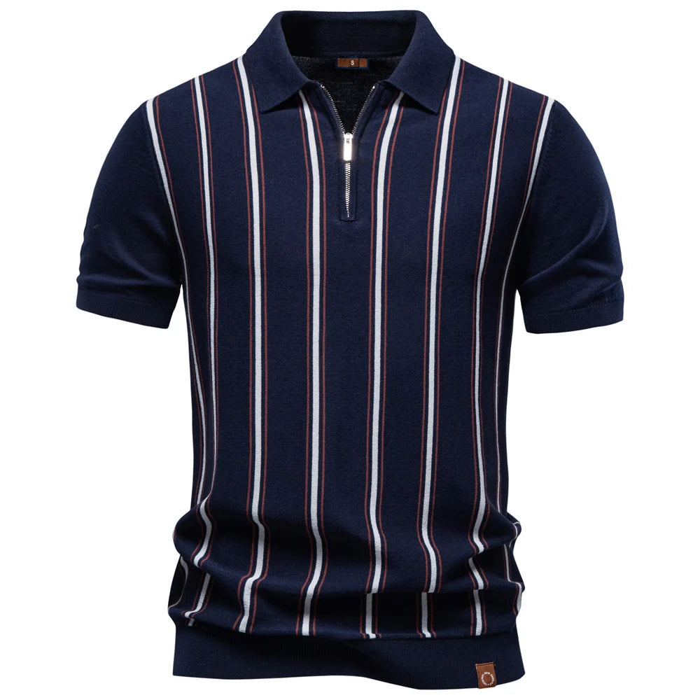 Ethan Caldwell Zip Polo