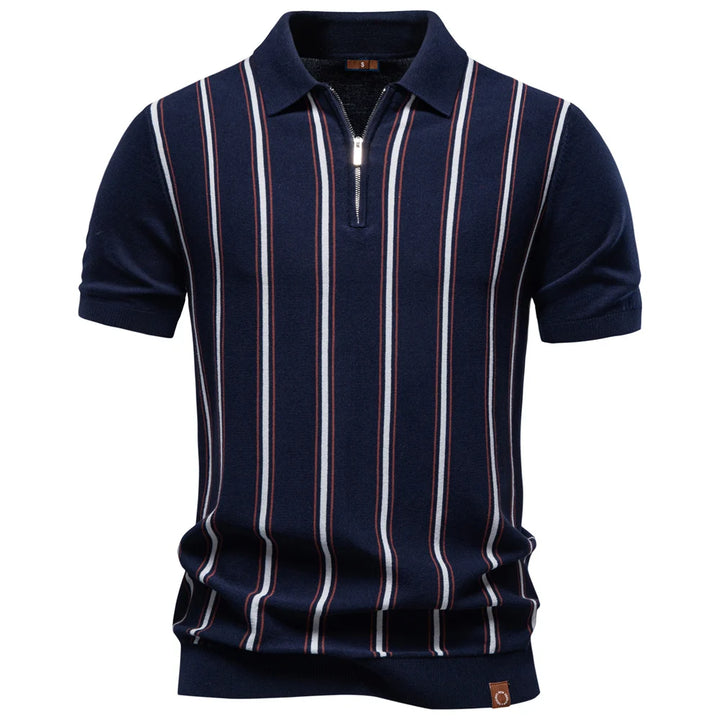 Ethan Caldwell Zip Polo