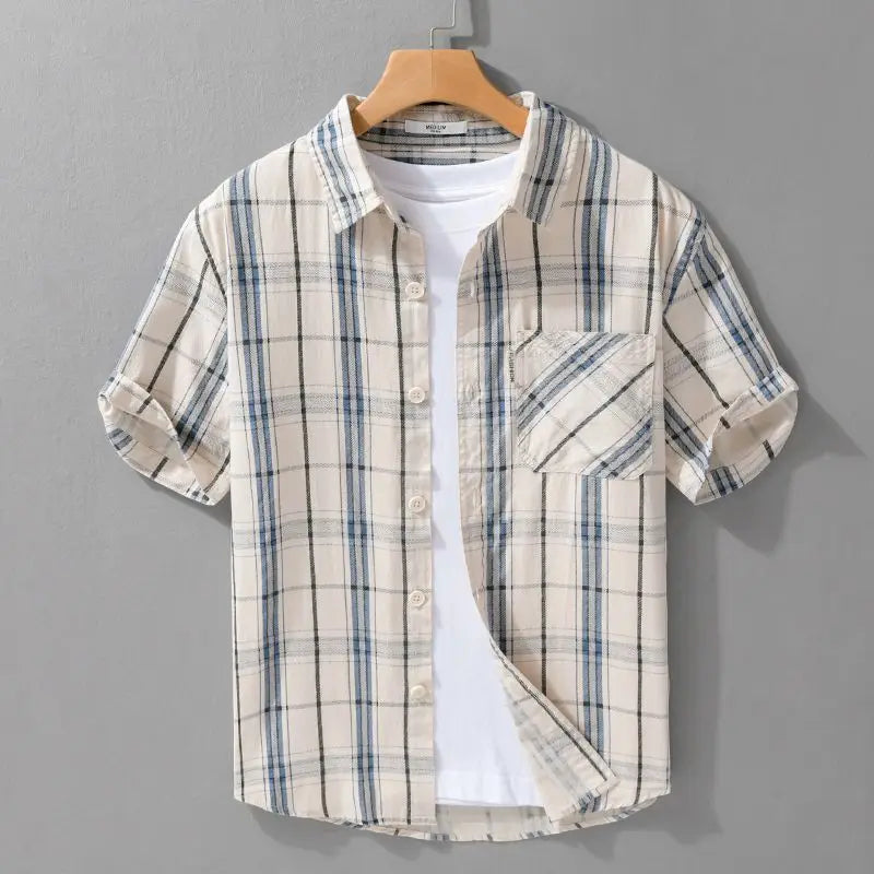 Elio Moretti Plaid Cotton Shirt