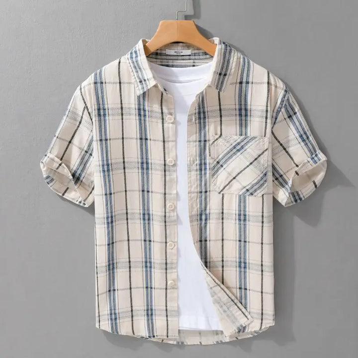 Elio Moretti Plaid Cotton Shirt