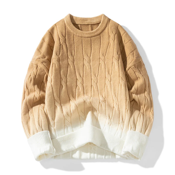 Leander Cross Knit Sweater
