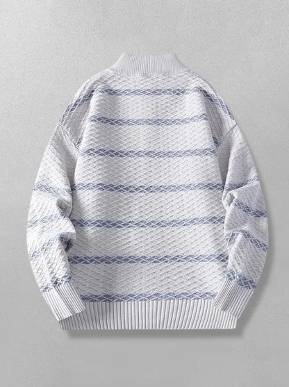 Julian Cross Knit Zip Cardigan