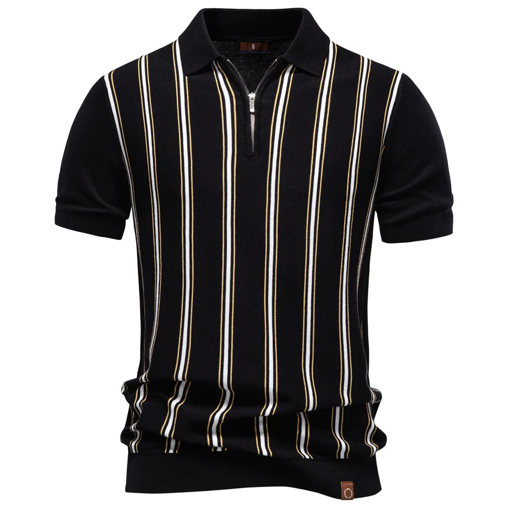 Ethan Caldwell Zip Polo