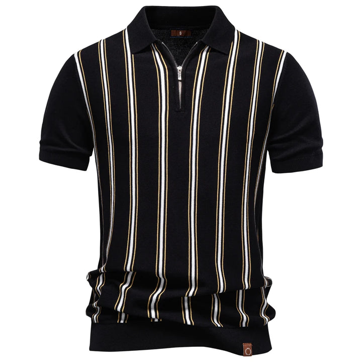 Ethan Caldwell Zip Polo