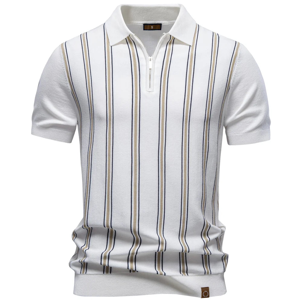 Ethan Caldwell Zip Polo