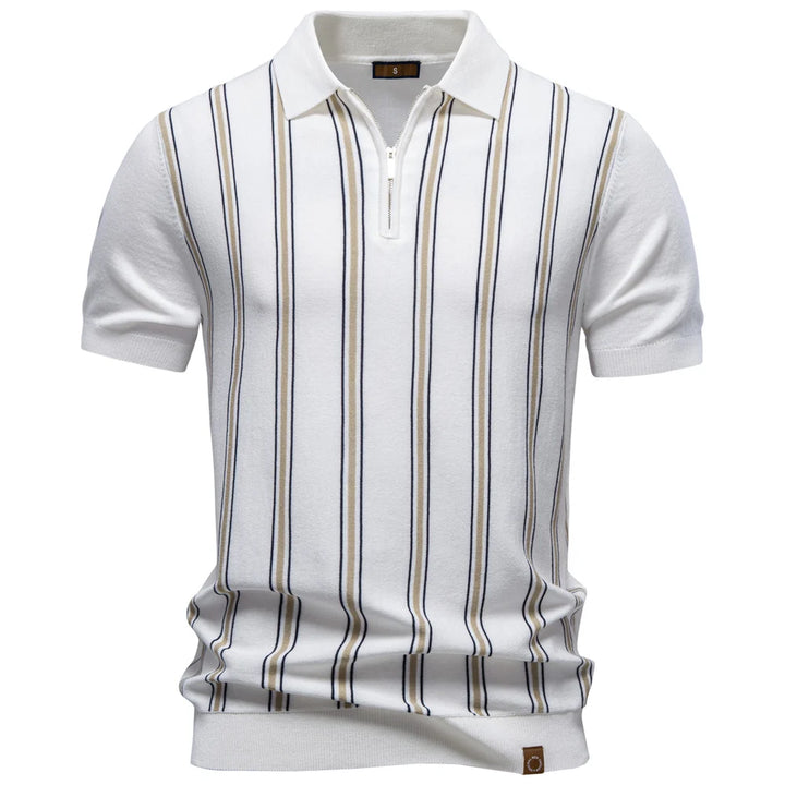 Ethan Caldwell Zip Polo
