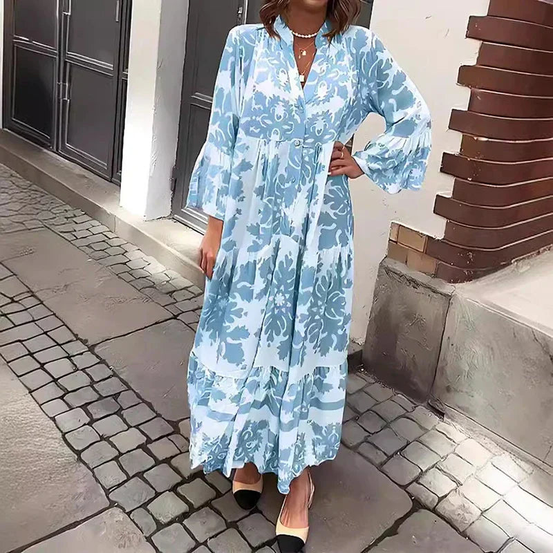 Elena Moreau Boho Maxi Dress