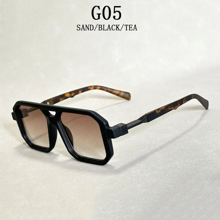 2024 Vintage Fashion Sun Protection Sunglasses for Men Square Shades Retro Flair Sunglasses Womens Trendy Shades Gafas De Sol