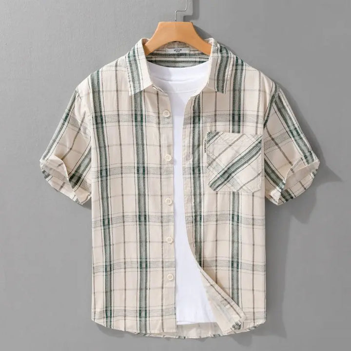 Elio Moretti Plaid Cotton Shirt