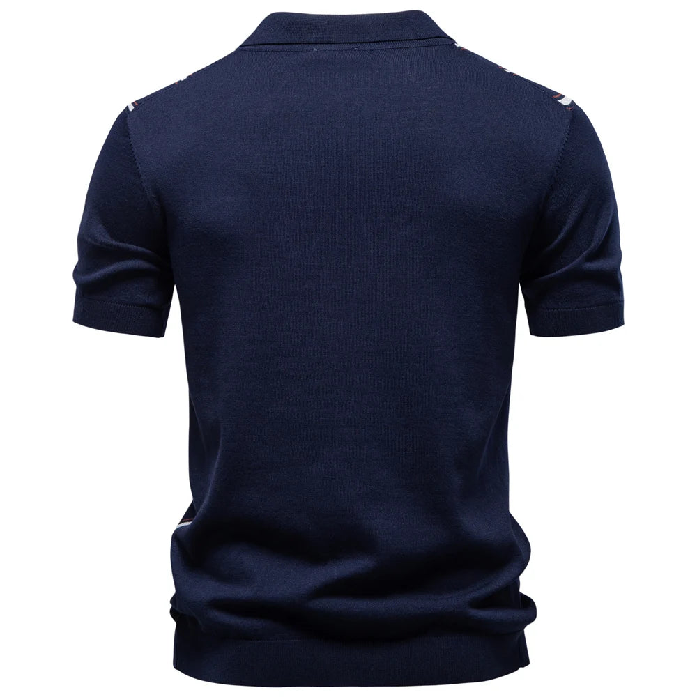 Ethan Caldwell Zip Polo