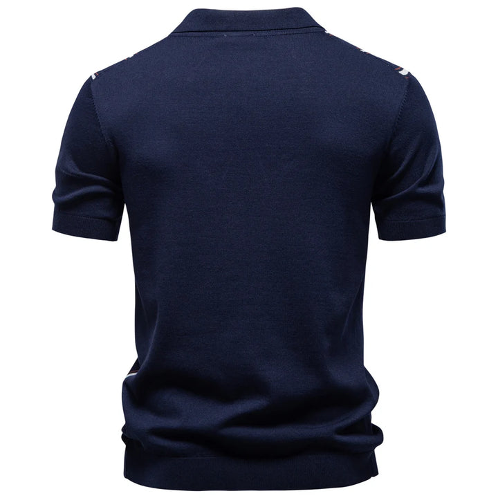 Ethan Caldwell Zip Polo