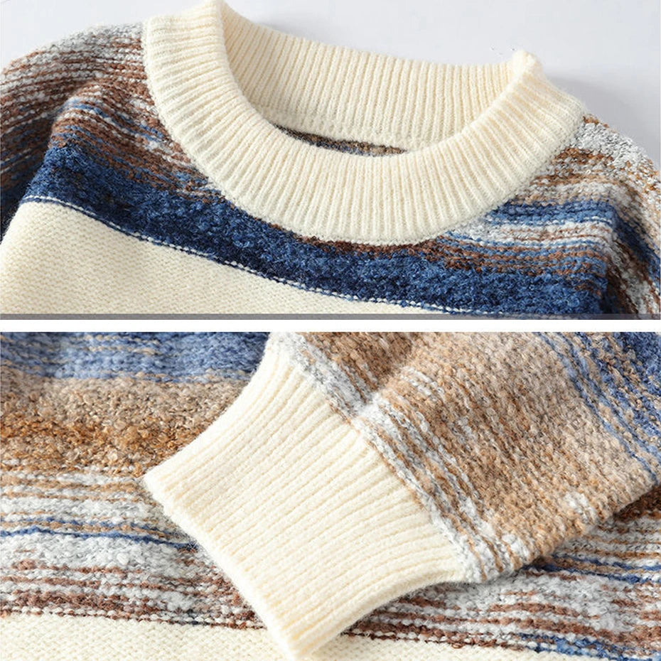 Noah Grant Striped Sweater