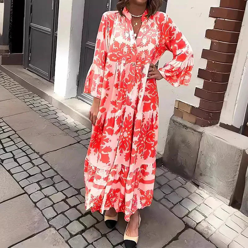 Elena Moreau Boho Maxi Dress