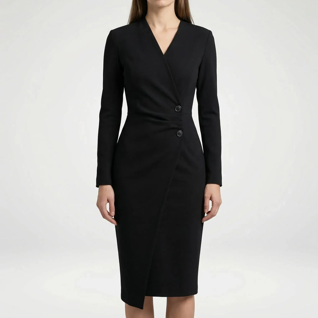 Vivienne Dunmore Burgundy Wedding Guest Dress