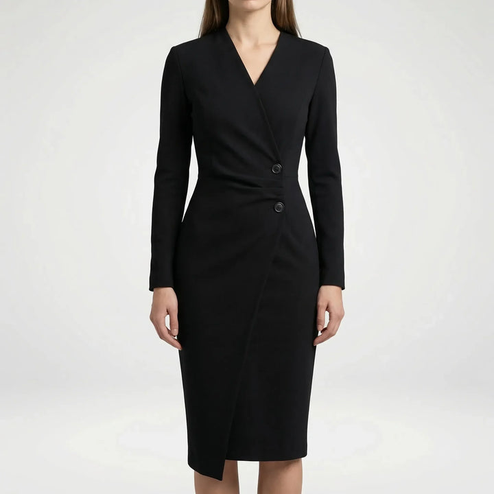 Vivienne Dunmore Burgundy Wedding Guest Dress