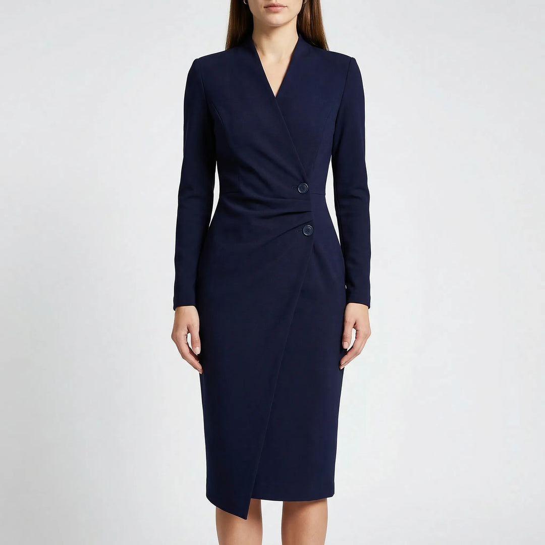 Vivienne Dunmore Burgundy Wedding Guest Dress